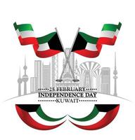 nazionale giorno Kuwait vettore