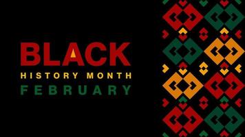 nero storia mese sfondo. africano americano storia è celebre annualmente nel febbraio. vettore