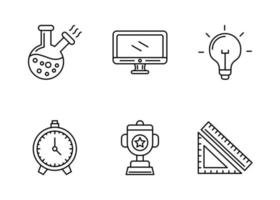 formazione scolastica vettore icona impostato