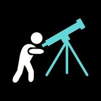 regolazione telescopio vettore icona
