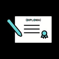 diploma vettore icona