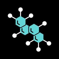 icona del vettore della molecola