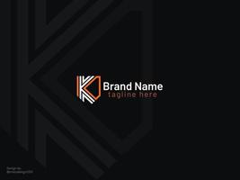 K lettera logo design - azienda logo vettore