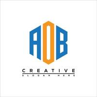 un' o B lettera logo design