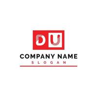 du logo design. du lettera logo vettore illustrazione - vettore