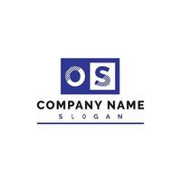 os lettera logo design vettore