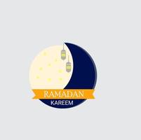 attività commerciale logo design Ramadan kareem. vettore