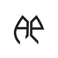 ap lettera logo design.ap creativo iniziale ap lettera logo design . ap creativo iniziali lettera logo concetto. vettore