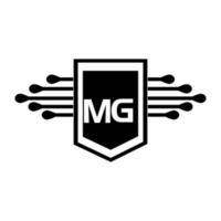 mg lettera logo design.mg creativo iniziale mg lettera logo design . mg creativo iniziali lettera logo concetto. vettore