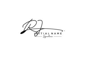 iniziale rj firma logo modello vettore. mano disegnato calligrafia lettering vettore illustrazione.