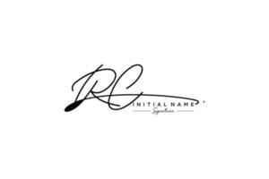 iniziale rc firma logo modello vettore. mano disegnato calligrafia lettering vettore illustrazione.
