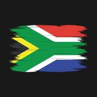 Sud Africa bandiera spazzola vettore