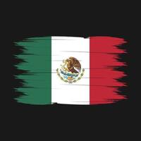 Messico bandiera spazzola vettore