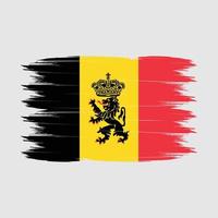 Belgio bandiera spazzola vettore