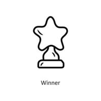 vincitore vettore schema icona design illustrazione. gioco simbolo su bianca sfondo eps 10 file