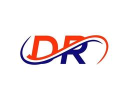 lettera dr logo design per finanziario, sviluppo, investimento, vero tenuta e gestione azienda vettore modello