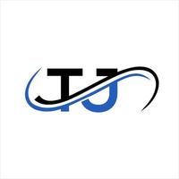 lettera tj logo design per finanziario, sviluppo, investimento, vero tenuta e gestione azienda vettore modello