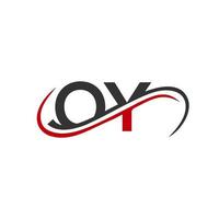 lettera oy logo design per finanziario, sviluppo, investimento, vero tenuta e gestione azienda vettore modello