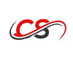 lettera cs logo design per finanziario, sviluppo, investimento, vero tenuta e gestione azienda vettore modello