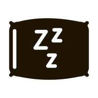 accogliente cuscino per addormentato icona illustrazione vettore