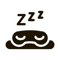 notte dormire occhi maschera icona illustrazione vettore