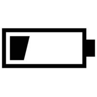 batteria icona vettore illustrazione