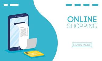 banner per acquisti online e e-commerce vettore