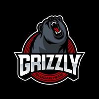 moderno professionale grizzly orso logo vettore illustrazione per un' sport squadra