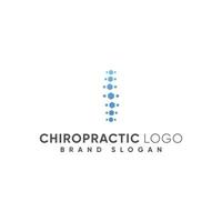 chiropratica logo con moderno design premio vettore