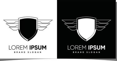 scudo semplice logo con creativo moderno stile premio vettore