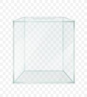 urne in vetro trasparente per il voto elettorale vettore
