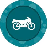 unico bicicletta vettore glifo icona