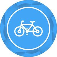 unico bicicletta vettore glifo icona