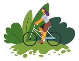 ecologicamente amichevole trasporto, equitazione bicicletta vettore