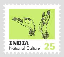 nazionale cultura di India, danza e tradizioni vettore