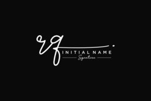 iniziale rq firma logo modello vettore. mano disegnato calligrafia lettering vettore illustrazione.