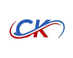 lettera ck logo design per finanziario, sviluppo, investimento, vero tenuta e gestione azienda vettore modello