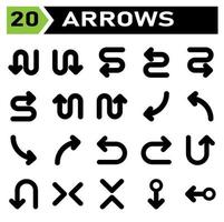 frecce icona impostato includere freccia, frecce, Giusto, direzione, freccia Giusto, su, freccia su, fuori uso, freccia fuori uso, sinistra, freccia sinistra, trasferimento, scambio, sincronizzare, ricaricare, sincronizzare, ruotare vettore