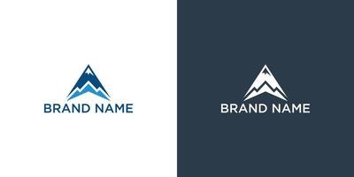 un' logo montagna per identità. lettera modello vettore illustrazione per il tuo marca.