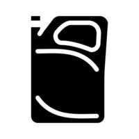 semirigido plastica pacchetto glifo icona vettore illustrazione