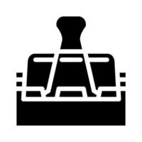 morsetto Stazionario glifo icona vettore illustrazione
