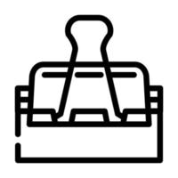 morsetto Stazionario linea icona vettore illustrazione