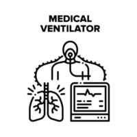 medico ventilatore attrezzatura vettore concetto