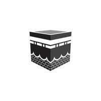 icona di illustrazione vettoriale kaaba