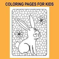 Stampa In piedi bicchiere colorazione pagine per bambini, Pasqua colorazione pagine immagine no 2 vettore