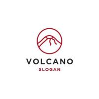 vulcano montagna logo. semplice illustrazione di vulcano montagna vettore