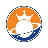 re pianeta vettore logo design.