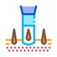 in crescita capelli attrezzo icona vettore schema illustrazione
