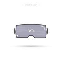 virtuale la realtà cuffia. vr icona. vettore isolato su bianca sfondo.