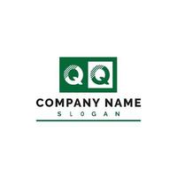 qq lettera logo design vettore